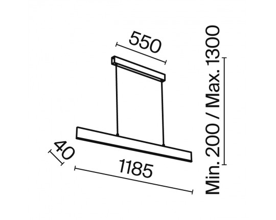 Подвесной светодиодный светильник Maytoni Step P010PL-L30W4K