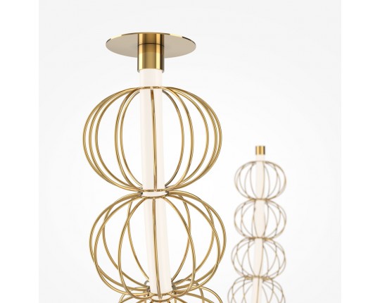 Подвесной светодиодный светильник Maytoni Golden Cage MOD216PL-L42G3K