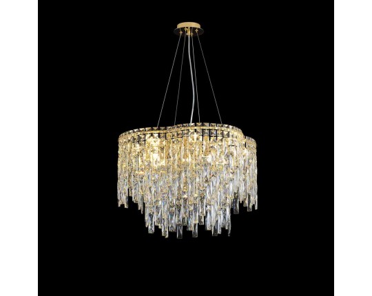 Подвесная люстра Crystal Lux ABRIL SP12 GOLD Подвесная люстра Crystal Lux ABRIL SP12 GOLD