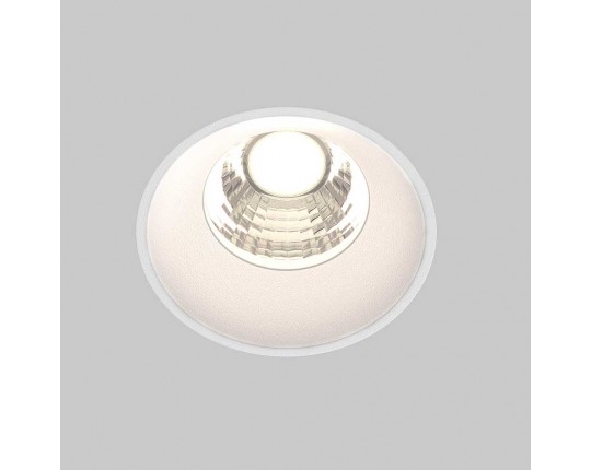 Встраиваемый светодиодный светильник Maytoni Round DL058-7W4K-TRS-W