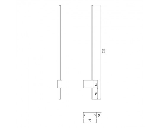 Настенный светильник Maytoni Technical Pars C070WL-L6GB3K