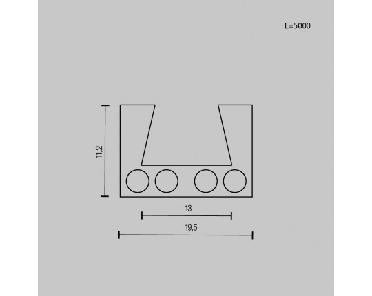 Шинопровод Maytoni Technical Busbar trunkings Elasity TRX160-115B