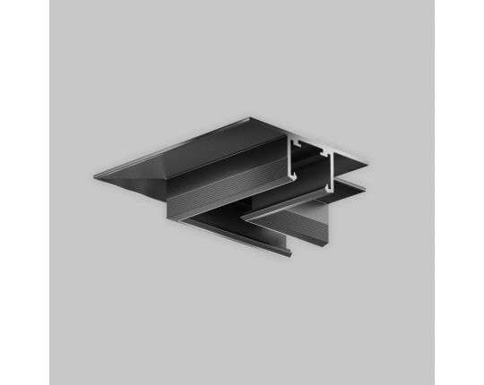 Угол-соединитель 45° Exility X встраиваемый под ГКЛ 12,5мм, черный Maytoni Technical EXILITY X Accessories for tracks Exility X TRA239CLS-42.12B