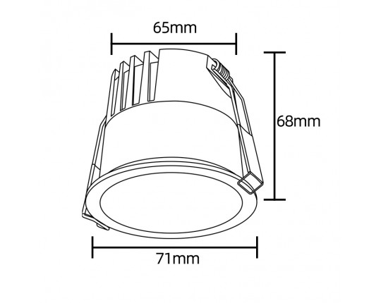 Светильник встраиваемый Crystal Lux CLT 082C1 WH 4000K Светильник встраиваемый Crystal Lux CLT 082C1 WH 4000K