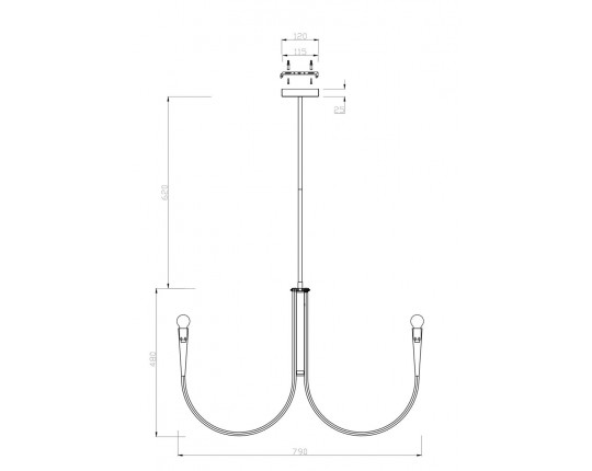 Подвесная люстра Freya Branches FR5253PL-08BS