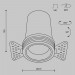 Встраиваемый светильник Maytoni Technical DL125-L12-4K-TRS-B