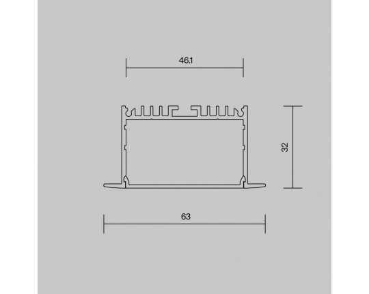 Алюминиевый профиль Maytoni Led Strip 632004 Алюминиевый профиль Maytoni Led Strip 632004