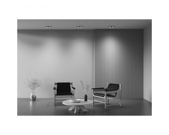Встраиваемый светильник Maytoni Technical Hoop DL086-02-GX53-SQ-B