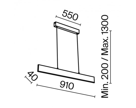 Подвесной светодиодный светильник Maytoni Technical Step P010PL-L23G4K