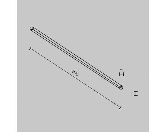 Трековый светильник Maytoni Technical EXILITY X Basis TR240-2-18W3K-B