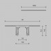 Шинопровод 1м Exility X встраиваемый под ГКЛ 12,5мм Maytoni Technical EXILITY X Busbar trunkings Exility X TRX239-421.12B