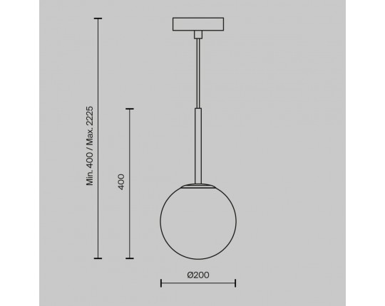 Подвесной светильник Maytoni Basic form MOD321PL-01B1
