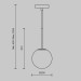Подвесной светильник Maytoni Basic form MOD321PL-01B1