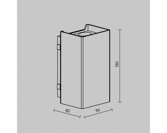 Уличный настенный светильник Maytoni Outdoor Shell O505WL-L3B3K