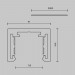 Шинопровод 2 м Exility X накладной Maytoni Technical EXILITY X Busbar trunkings Exility X TRX239-412B