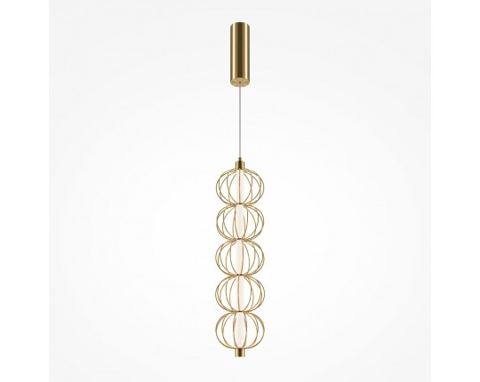 Подвесной светодиодный светильник Maytoni Golden Cage MOD216PL-L10G3K