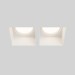 Встраиваемый светильник Maytoni Technical Downlight Gyps Modern DL131-GU10-02-W