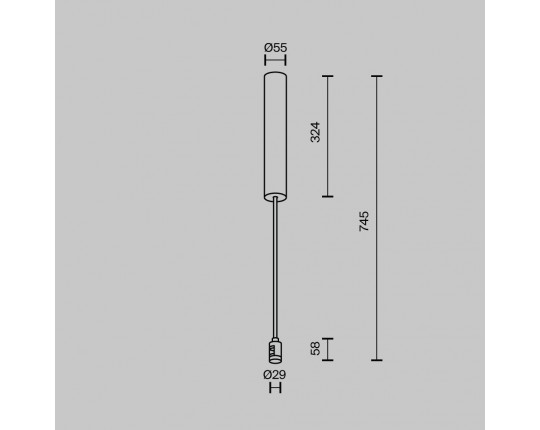 Комплектующие для трековой системы Maytoni Technical TRA159C-BB1-PT