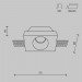 Встраиваемый светильник Maytoni Technical Gyps Modern DL001-WW-01-W