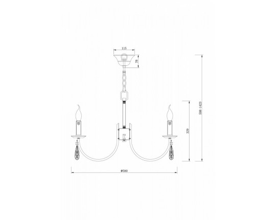 Подвесная люстра Freya Forte FR1006PL-06N