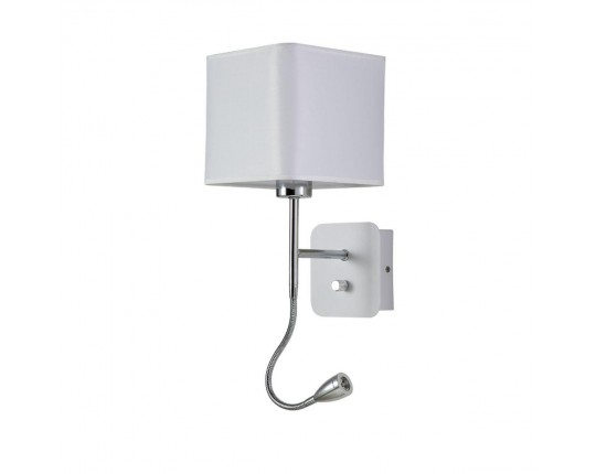 Бра Crystal Lux Paco AP2 Chrome/White