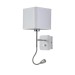 Бра Crystal Lux Paco AP2 Chrome/White