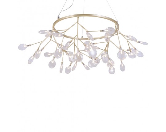 Подвесная люстра Crystal Lux Evita SP45 D Gold/Transparent