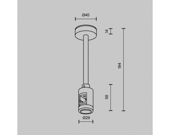 Крепление потолочное Maytoni Technical Accessories for tracks Flarity TRA156C-SL1-B Крепление потолочное Maytoni Technical Accessories for tracks Flarity TRA156C-SL1-B