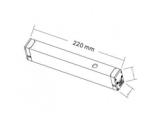 Адаптер для шинопровода Crystal Lux CLT 0.205 08 BL