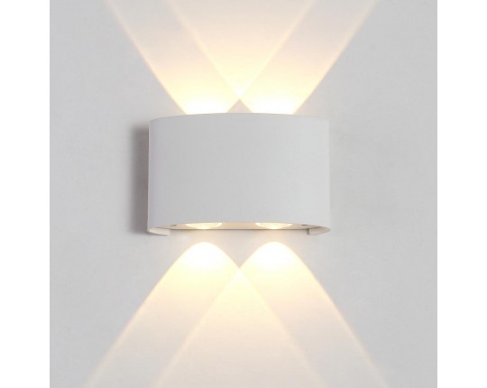 Уличный настенный светодиодный светильник Crystal Lux CLT 023W2 WH
