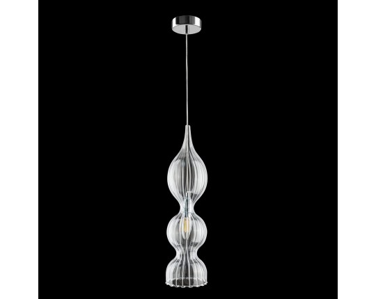 Подвесной светильник Crystal Lux Iris SP1 B Transparent