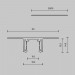 Шинопровод 2м Exility X встраиваемый под ГКЛ 12,5мм Maytoni Technical EXILITY X Busbar trunkings Exility X TRX239-422.12B