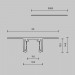 Шинопровод 3м Exility X встраиваемый под ГКЛ 12,5мм Maytoni Technical EXILITY X Busbar trunkings Exility X TRX239-423.12B