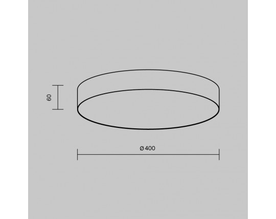 Потолочный светодиодный светильник Maytoni Technical Zon C032CL-45W3K-RD-W