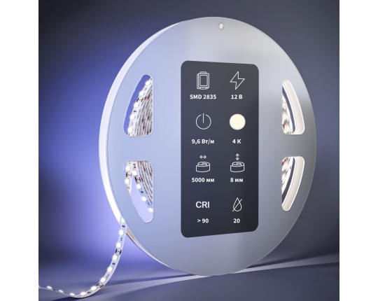 Светодиодная лента Maytoni 9,6W/m 120LED/m 2835SMD дневной белый 5M 201032