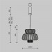 Подвесной светильник Maytoni MOD465PL-L12BK1