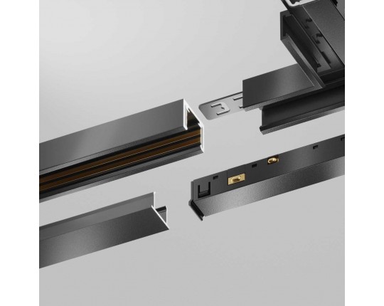 Декоративная накладка 1шт Exility X, черная Maytoni Technical EXILITY X Accessories for tracks Exility X TRA239DC-1B