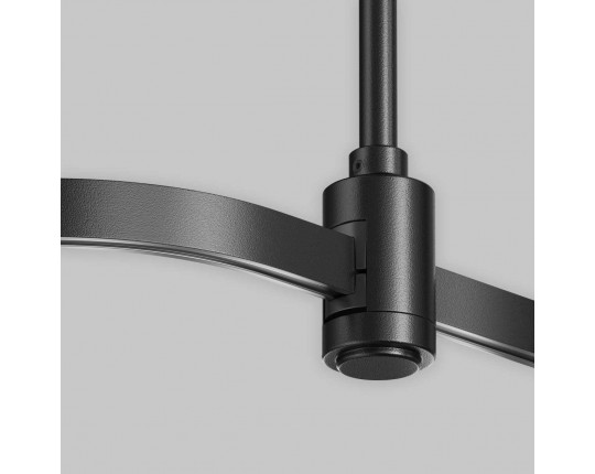 Радиусный коннектор для шинопровода Flarity черный Maytoni Technical FLARITY Accessories for tracks Flarity TRX154-RC80-B
