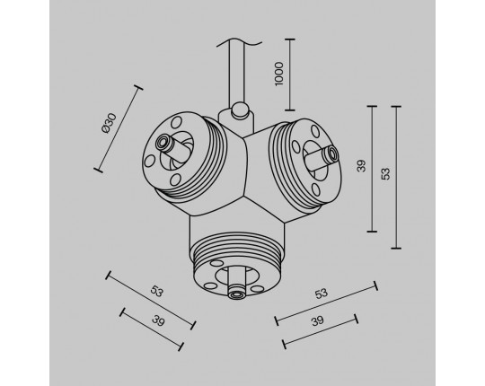 Аксессуар Maytoni Technical CA016TC-P-B Аксессуар Maytoni Technical CA016TC-P-B