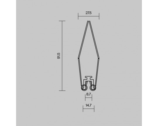 Комплект креплений Maytoni (для профиля ALM-8832-S-2M) 4 шт 642006