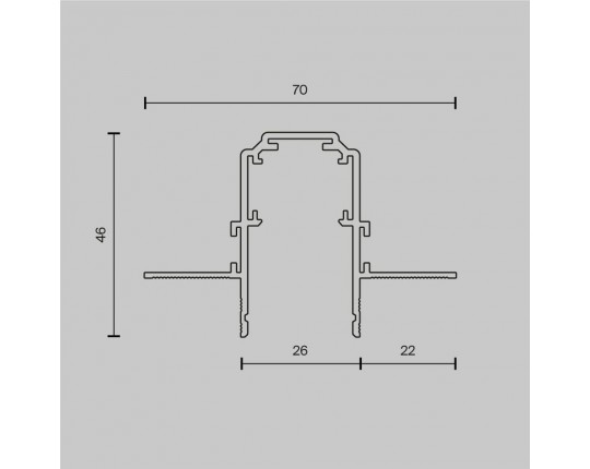 Шинопровод Maytoni Technical Magnetic track system Exility TRX034-423.12B Шинопровод Maytoni Technical Magnetic track system Exility TRX034-423.12B