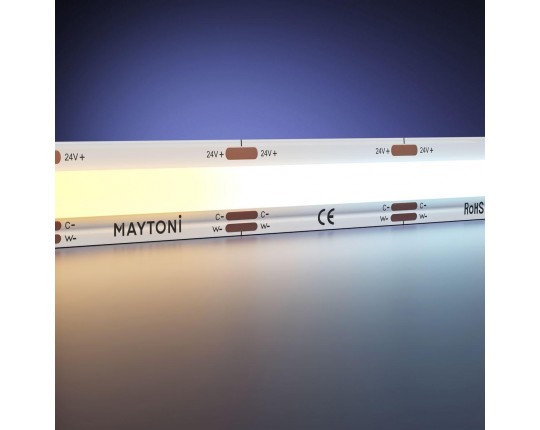 Светодиодная лента Maytoni 14,4W/m 608LED/m COB от теплого до холодного 5M 201125