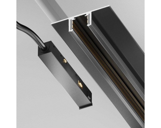 Ввод питания Exility X, черный Maytoni Technical EXILITY X Accessories for tracks Exility X TRA239B-42B