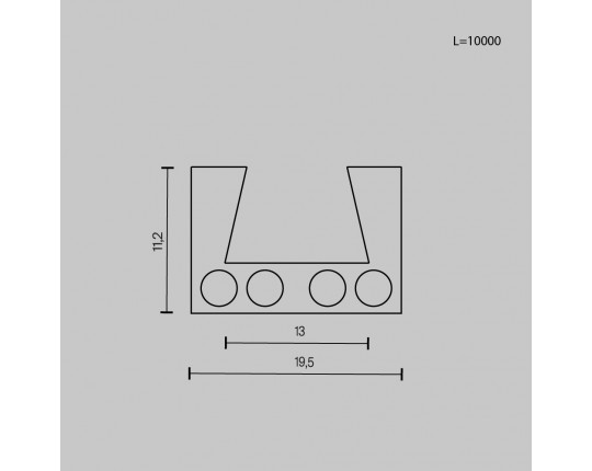 Шинопровод Maytoni Technical Busbar trunkings Elasity TRX160-1110B