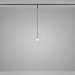 Трековый подвесной светильник Maytoni Technical TR181PL-1-4WTW-B