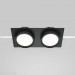 Встраиваемый светильник Maytoni Technical Hoop DL086-02-GX53-SQ-B