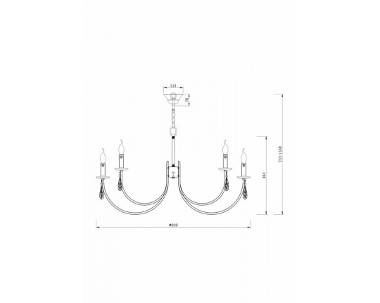 Подвесная люстра Freya Forte FR1006PL-12N