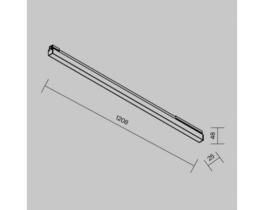 Уличный трековый светильник Maytoni Outdoor O-TR02-1-S-30WB3K Уличный трековый светильник Maytoni Outdoor O-TR02-1-S-30WB3K