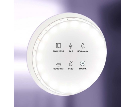 Светодиодная лента Maytoni Technical 4,8W/m 60LED/m 2835SMD холодный белый 5M 10138