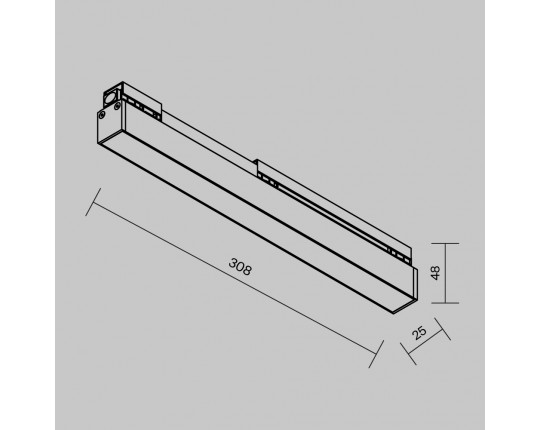 Уличный трековый светильник Maytoni Outdoor O-TR02-1-S-12WB4K